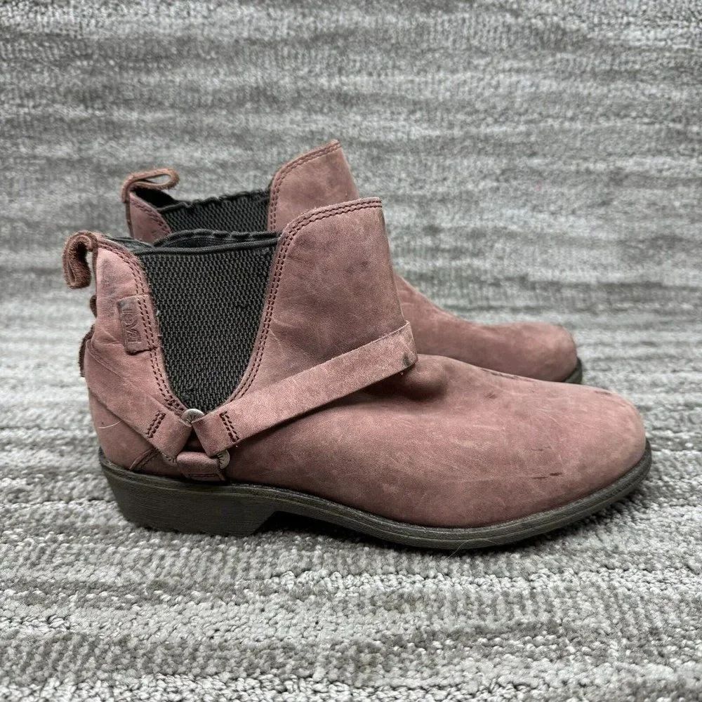 Teva 1017146 De La Vina Does Tan Stretch Chelsea Ankle Boots shoes Women's 7